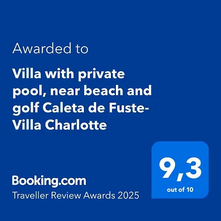 With Private Pool, Near And Golf Caleta De Fuste- Charlotte * Costa De Antigua